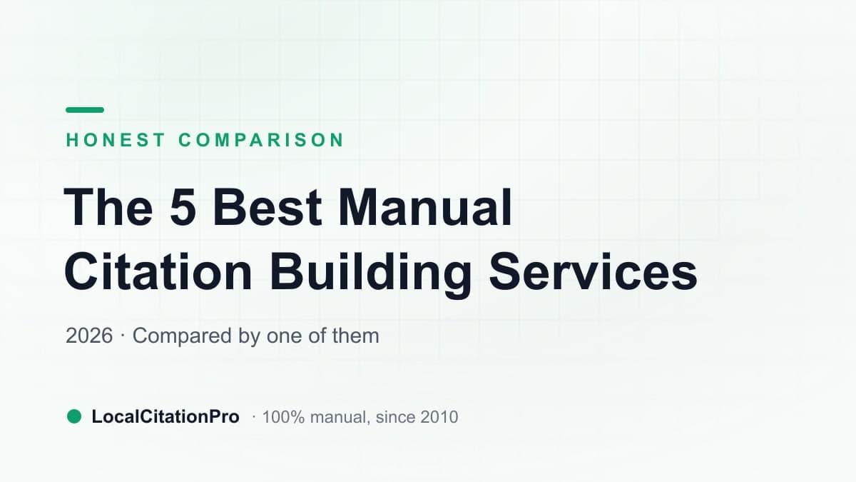Comparison of the best manual citation building services in 2026